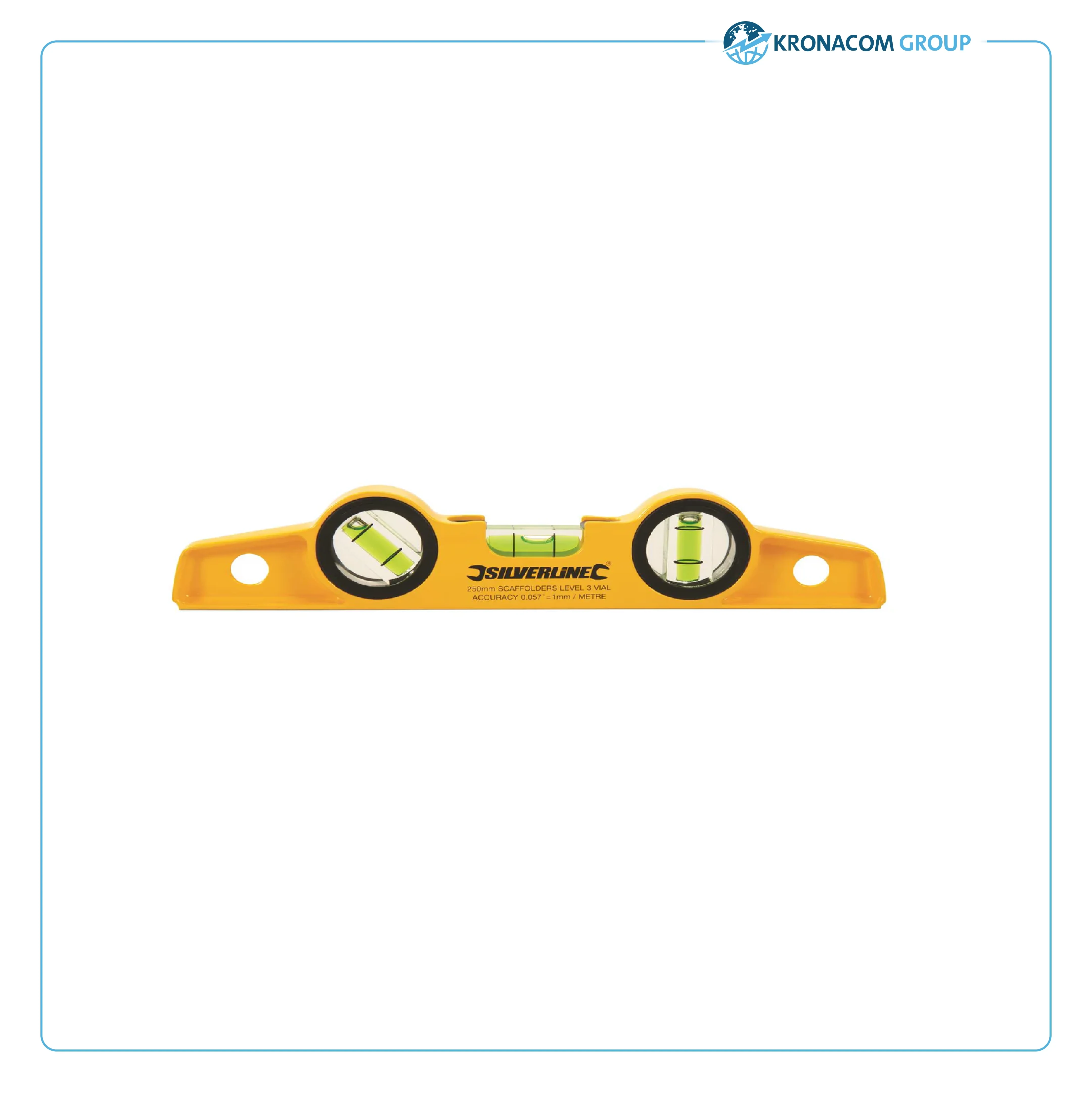 Scaffolders Spirit Level with Magnetic Base 250mm